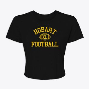 Hobart Baptist School Classic Football Women's Crop Top