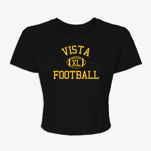 Vista School Classic Football Women's Crop Top