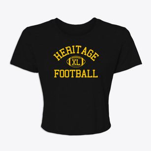 Heritage Christian School Classic Football Women's Crop Top