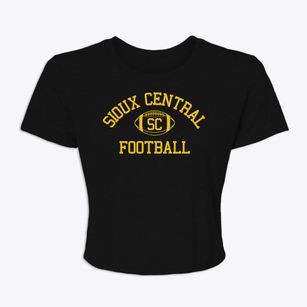 Sioux Central Community School Classic Football Women's Crop Top