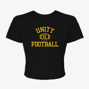 Unity Christian High School Classic Football Women's Crop Top