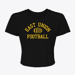 East Union High School Classic Football Women's Crop Top