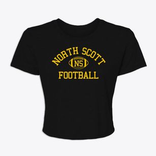 North Scott Junior High School Classic Football Women's Crop Top