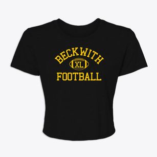 Beckwith Christian School Classic Football Women's Crop Top