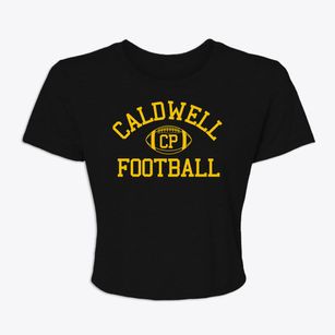 Caldwell Parish High School Classic Football Women's Crop Top