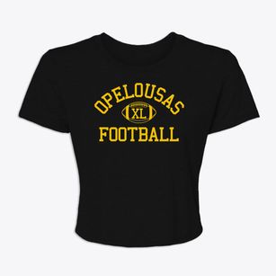 Opelousas High School Classic Football Women's Crop Top