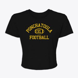 Ponchatoula High School Classic Football Women's Crop Top