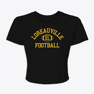 Loreauville High School Classic Football Women's Crop Top