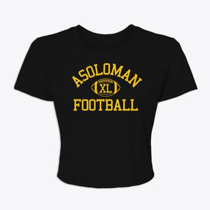 Asoloman School Classic Football Women's Crop Top