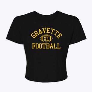 Gravette Junior High School Classic Football Women's Crop Top