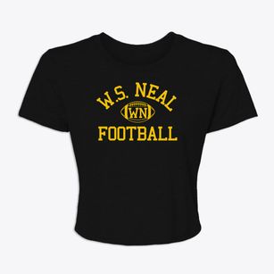W.s. Neal High School Classic Football Women's Crop Top