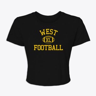 West High School Classic Football Women's Crop Top
