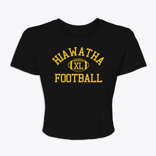 Hiawatha Community School Classic Football Women's Crop Top