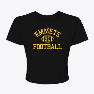 Emmet Schools Classic Football Women's Crop Top