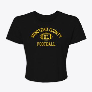 Moniteau County C 1 School Classic Football Women's Crop Top