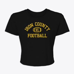 Iron County C-4 High School Classic Football Women's Crop Top