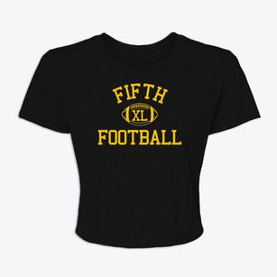 Fifth Grade Center Classic Football Women's Crop Top
