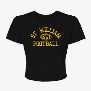 Saint William School Classic Football Women's Crop Top