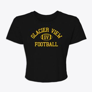 Glacier View Christian School Classic Football Women's Crop Top