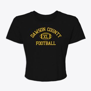 Dawson County District 29 School Classic Football Women's Crop Top