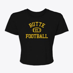 Butte Public School Classic Football Women's Crop Top