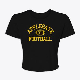C. Richard Applegate School Classic Football Women's Crop Top