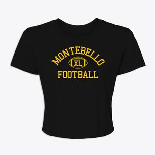 Montebello Christian School Classic Football Women's Crop Top