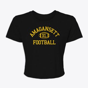 Amagansett School Classic Football Women's Crop Top