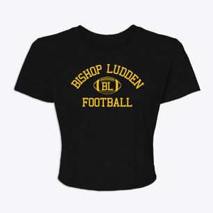 Bishop Ludden High School Classic Football Women's Crop Top
