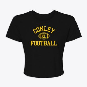 Conley High School Classic Football Women's Crop Top
