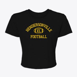 Hendersonville Christian School Classic Football Women's Crop Top