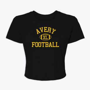 Avery County High School Classic Football Women's Crop Top