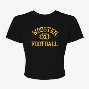Wooster Christian School Classic Football Women's Crop Top