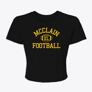 Mcclain High School Classic Football Women's Crop Top