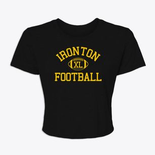 Ironton High School Classic Football Women's Crop Top