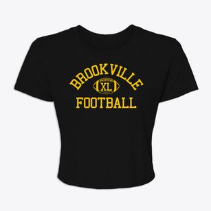 Brookville High School Classic Football Women's Crop Top