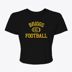 Briggs High School Classic Football Women's Crop Top