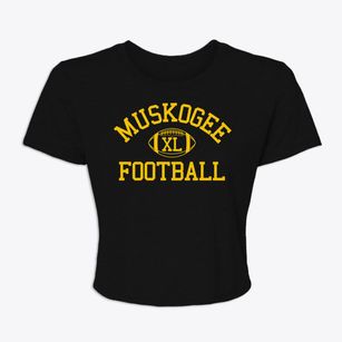Muskogee 7th & 8th Grade Center Classic Football Women's Crop Top