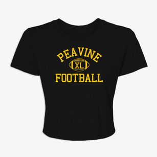 Peavine School Classic Football Women's Crop Top