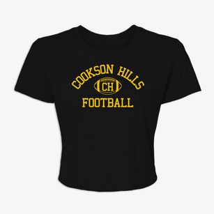Cookson Hills Christian School Classic Football Women's Crop Top