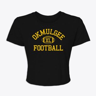 Okmulgee High School Classic Football Women's Crop Top