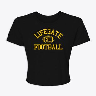 Lifegate Christian School Classic Football Women's Crop Top