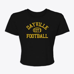 Dayville School District Classic Football Women's Crop Top
