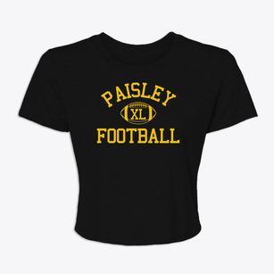 Paisley School Classic Football Women's Crop Top