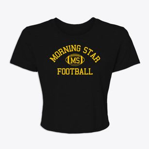 Morning Star Christian School Classic Football Women's Crop Top