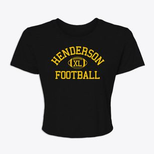 Henderson High School Classic Football Women's Crop Top