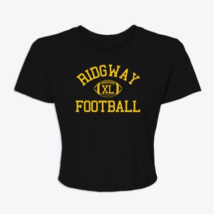 Ridgway High School Classic Football Women's Crop Top