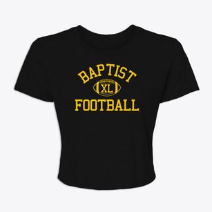 The Baptist High School Classic Football Women's Crop Top
