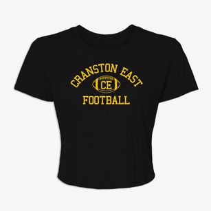 Cranston High School East Classic Football Women's Crop Top