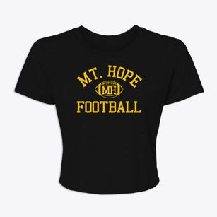 Mt. Hope High School Classic Football Women's Crop Top